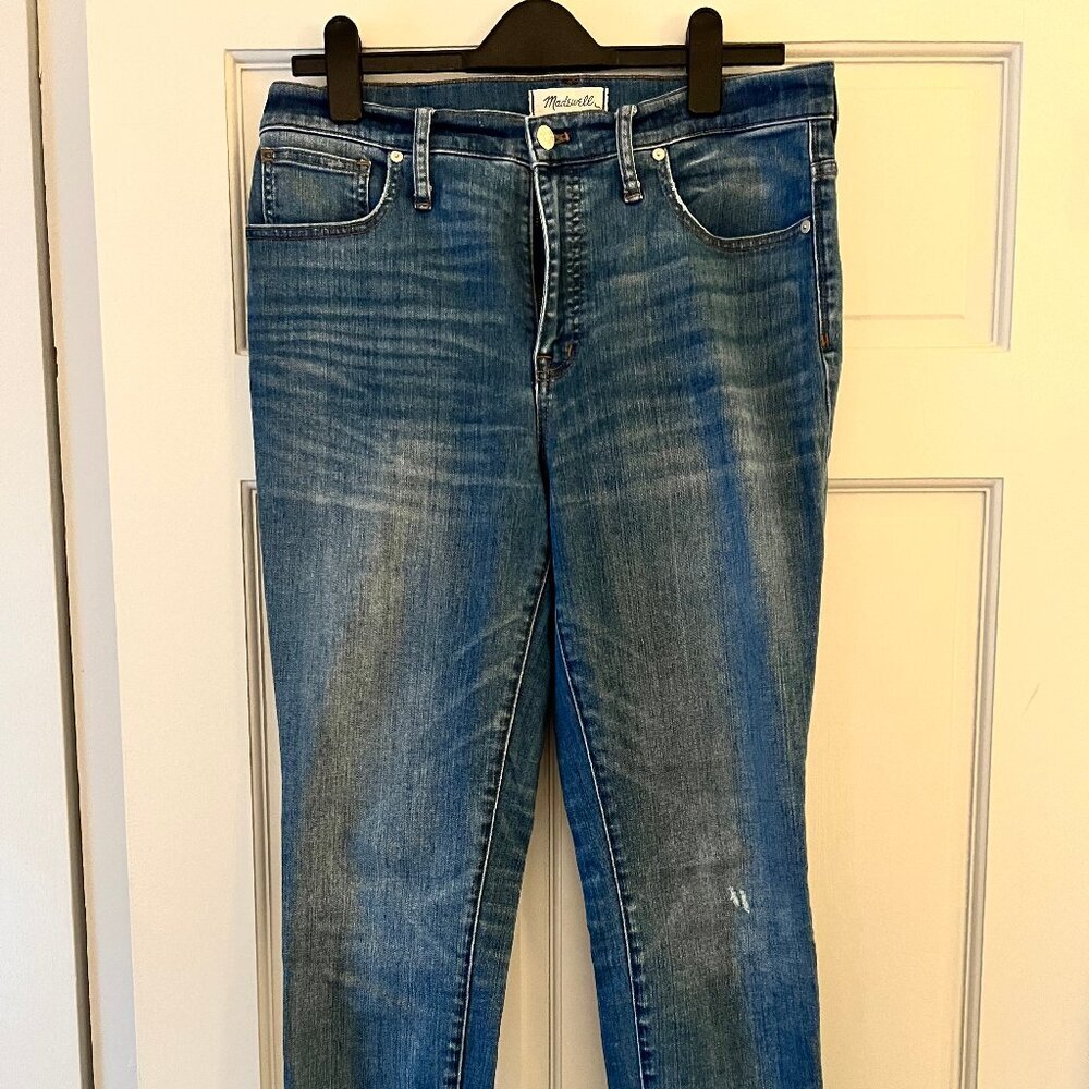 Madewell jeans 10in high-rise skinny tulip frayed size 31